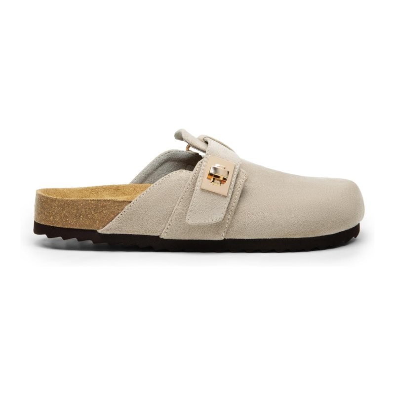 Mules Confort Dream Pairs™ avec Semelle en Liège et Soutien de la Voûte Plantaire | Gris – Image 5
