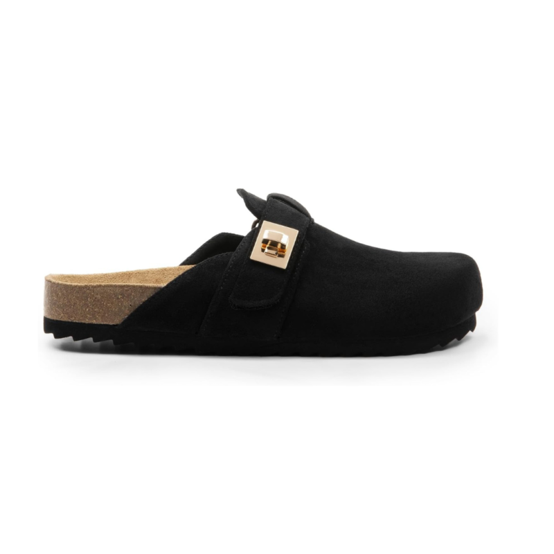 Mules Confort Dream Pairs™ avec Semelle en Liège et Soutien de la Voûte Plantaire | Noir – Image 3